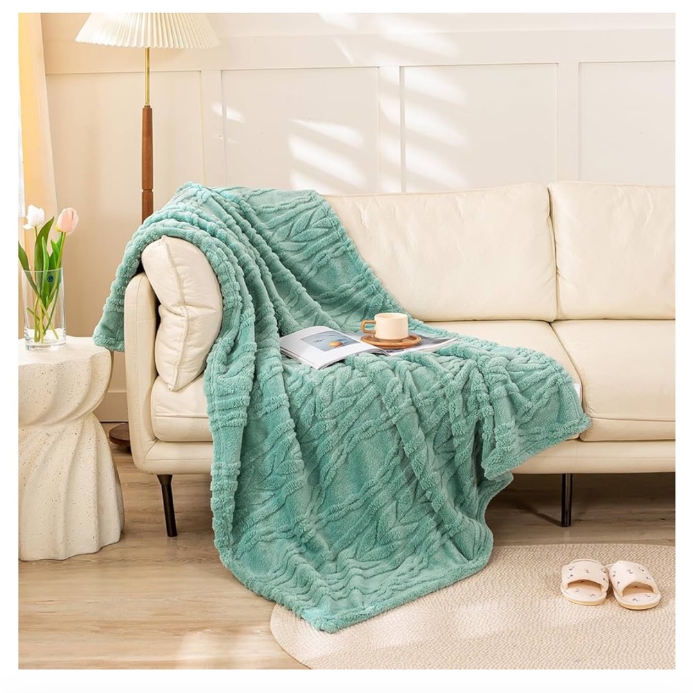 YUSOKI Sherpa Throw Blanket